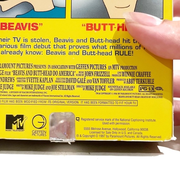 Vintage Beavis and Butthead Do America VHS Tape The Full Hit Movie Film Comedy - Picture 4 of 4